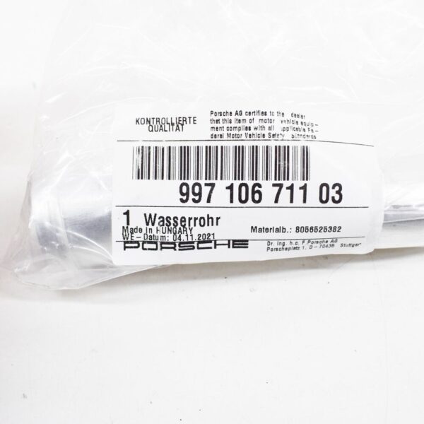 Porsche 911 997 Carrera Feedwater Pipe 99710671103 NEW GENUINE - Image 6