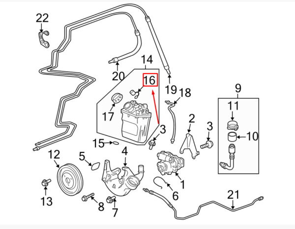 Porsche Carera 911 997 Power Steering Container Lid 99731433200 NEW REAL