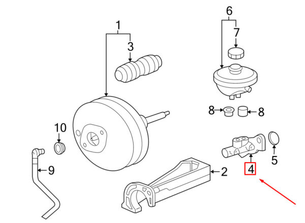 Porsche 911 997 main brake cylinder 99735591031 NEW GENUINE - Image 6