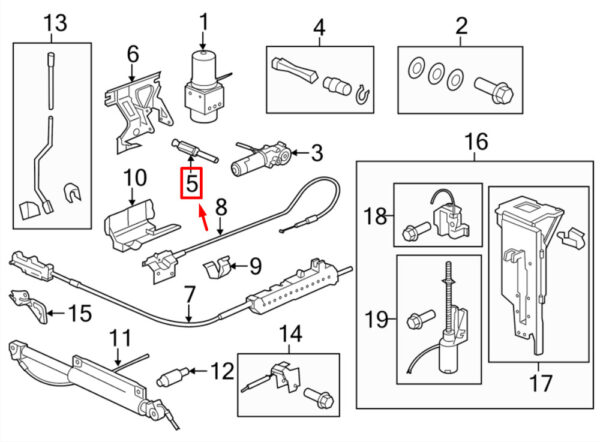 Porsche 911 996 Convertible Deck Motor Bolt Set 99756196300 NEW REAL - Image 3