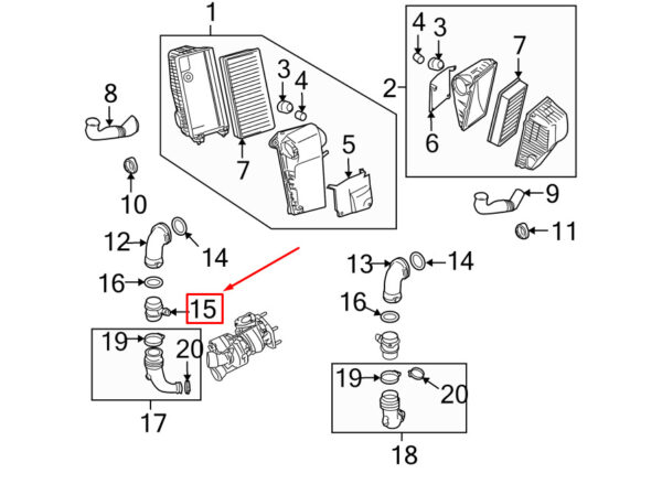 Porsche 911 997 Mass Air Flow Sensor 99760612501 NEW GENUINE