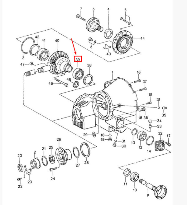 Porsche Carrera 911 993 Tiptronic Cone Roller Bearing 9990911200 NEW ORIGINAL