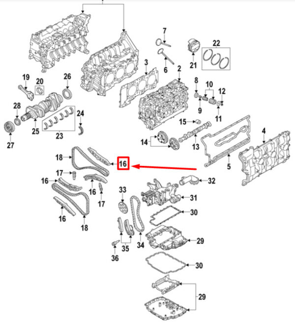 Porsche 911 991 Control Chain Clamping Arm 9A110515503 NEW ORIGINAL - Image 6
