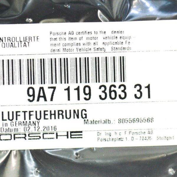 Porsche Panamera 970 Air Guide 9A711936331 New Original 2017 - Image 6