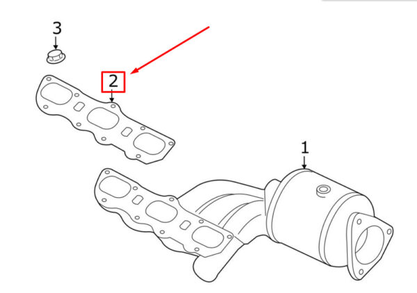 Porsche 911 991 Exhaust Manifold Gasket 9GT251261 NEW GENUINE - Image 3