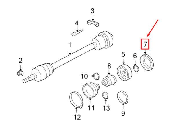 Porsche 911 996 Front CV Joint Oil Gasket Dust Protection 9P1407575 NEW REAL - Image 3
