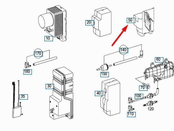 ORIGINAL Mercedes Benz E 200 220 270 280 CDI W211 A0008000318 Bracket - Image 5