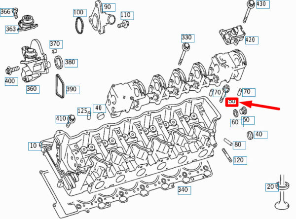 NEW MERCEDES-BENZ CL C215 CYLINDER HEAD BOLT A0039902112 ORIGINAL - Image 4
