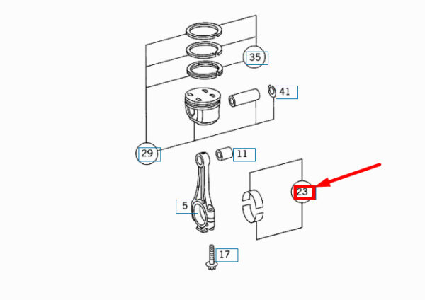 New MERCEDES-BENZ SL R129 Engine Connecting Rod Bearing A1120300060 - Image 4