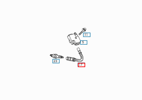 NEW MERCEDES BENZ M W163 IGNITION CABLE A112150011864 ORIGINAL - Image 4