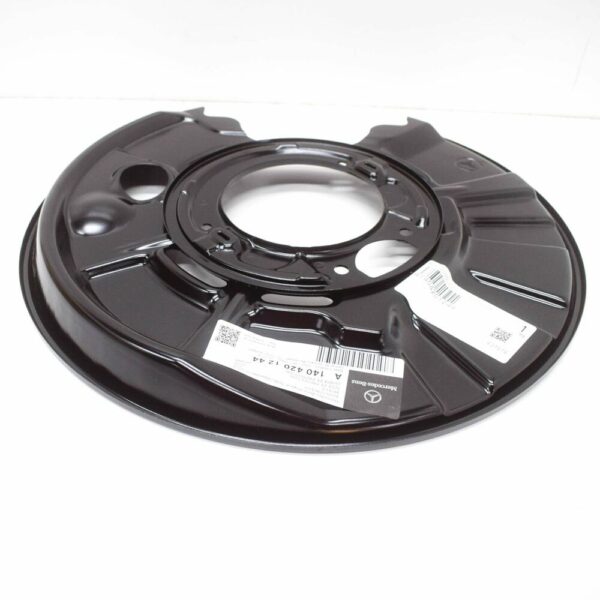 NEW MB S W140 REAR LEFT WHEEL BRAKE PROTECTIVE PLATE A1404201244 ORIGINAL - Image 4
