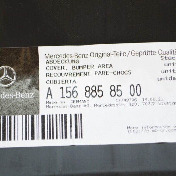 Mercedes-Benz GLA X156 front bumper area center cover A1568858500 new