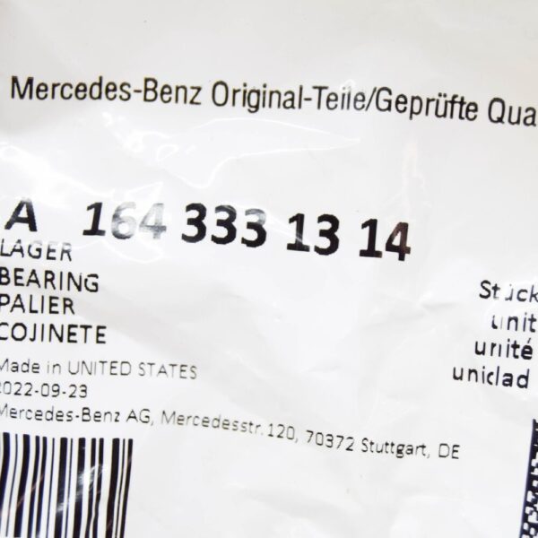 MERCEDES-BENZ M W164 Rear Left/Right Bearing A1643331314 NEW ORIGINAL