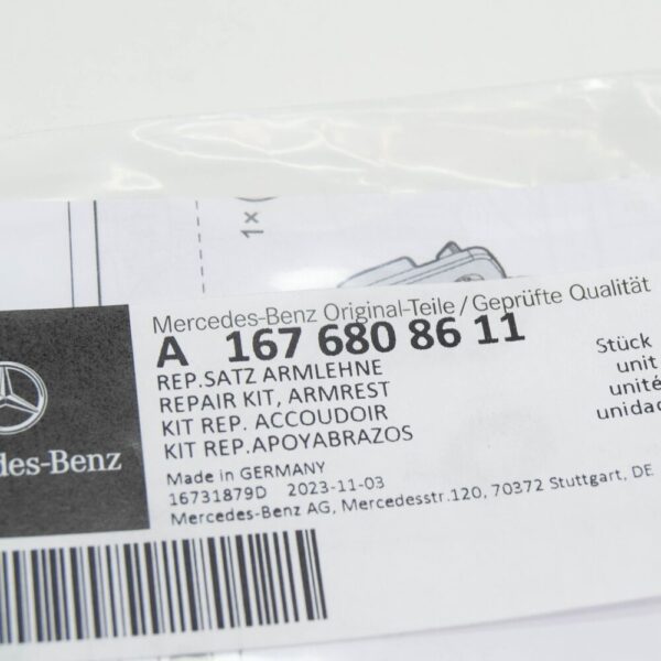 MERCEDES-BENZ GLE W167 CENTRE CONSOLE ARMREST REPAIR KIT A1676808611 NEW ORIGINAL