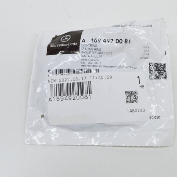 Mercedes-Benz A W169 Flue Pipe Sealing Ring A1694920081 NEW ORIGINAL - Image 5