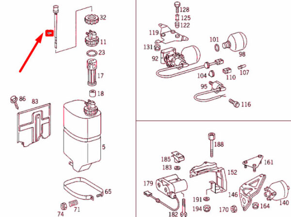 NEW MERCEDES-BENZ S W140 OIL DIP STICK LEVEL INDICATOR A2013200259 ORIGINAL - Image 4
