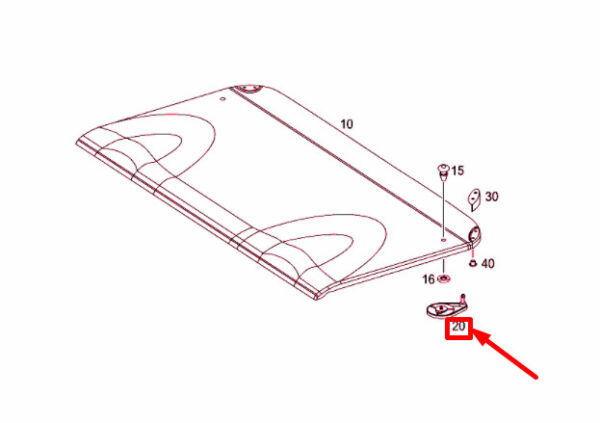 NEW MERCEDES-BENZ C COUPE CL203 HAT TRAY CONNECTING DRUM A20369000959B51 - Image 4