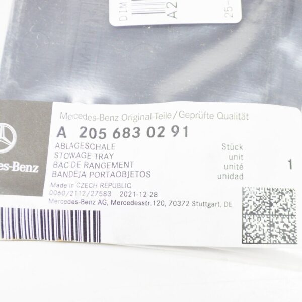 MERCEDES-BENZ C W205 Storage Compartment Tray A2056830291 NEW ORIGINAL