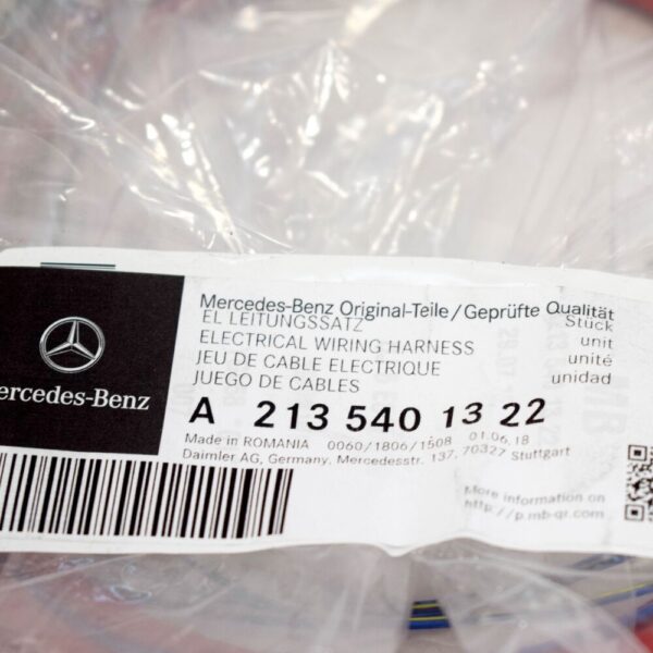 NEW MB E W213 ELECTRICAL WIRING HARNESS A2135401322 ORIGINAL - Image 4