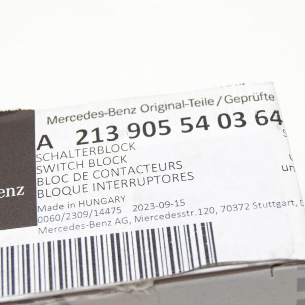 MERCEDES-BENZ E C238 Trailer Coupling Switch Block A21390554039051 NEW ORIGINAL