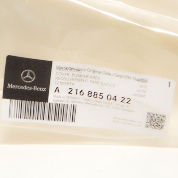 NEW MB CL C216 AMG FRONT BUMPER LOWER CENTER COVER A2168850422 ORIGINAL - Image 4