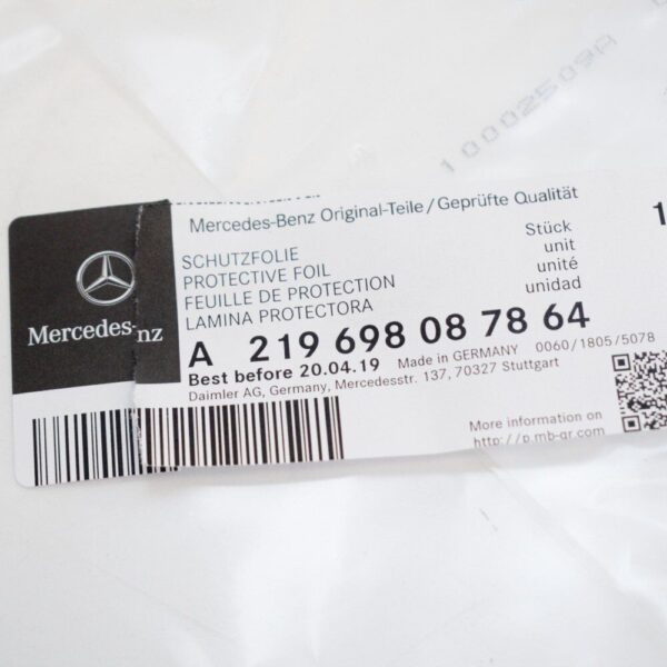 Mercedes Benz CLS C219 fender protective film rear right A219698087864 new