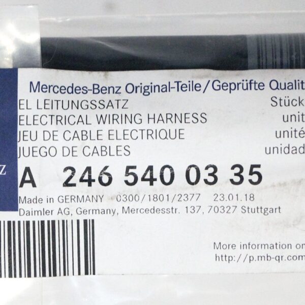 NEW MERCEDES BENZ ONE CABLE NEGATIVE BATTERY CLASS W176 A2465400335 2015 - Image 4