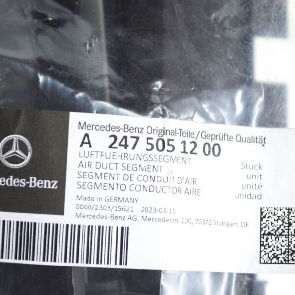 Mercedes-Benz GLA H247 Radiator Air Channel Segment A2475051200 NEW