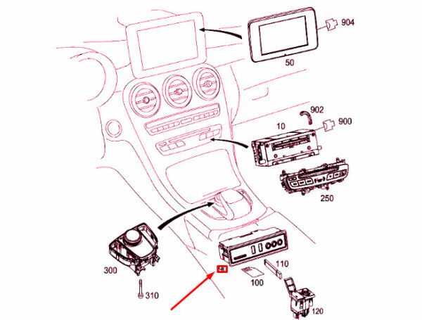 NEW MERCEDES-BENZ C W205 MULTIMEDIA CONNECTION UNIT A2538206100 ORIGINAL - Image 4