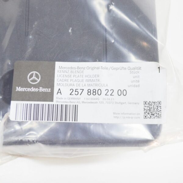 MERCEDES-BENZ CLS C257 Front Bumper License Plate Holder A2578802200 NEW ORIGINAL - Image 5