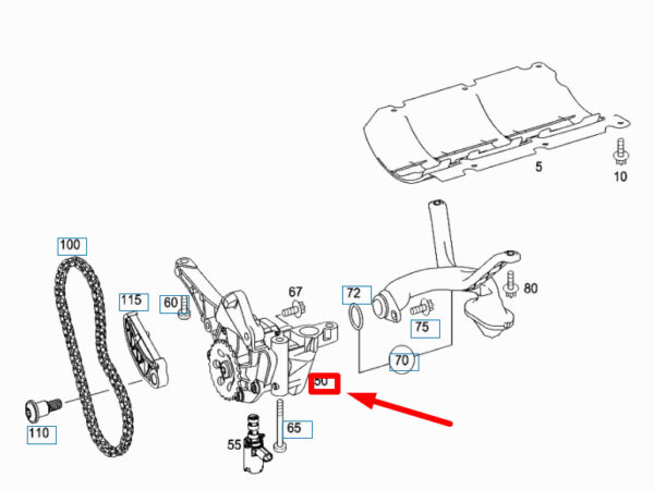 NEW MERCEDES-BENZ SPRINTER W906 OIL PUMP A2721800701 ORIGINAL - Image 4