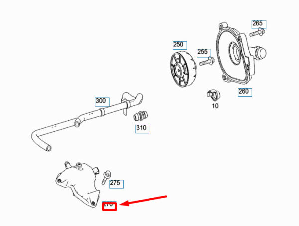 NEW MERCEDES-BENZ CL C216 PARTIAL-LOAD SEPARATION SEPARATOR A2730160134 ORIGINAL - Image 4