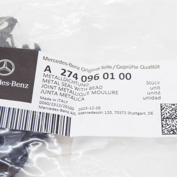 MB E C238 Turbocharger Oil Line Metal Seal With Bead A2740960100 NEW