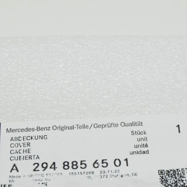 MERCEDES-BENZ EQE SUV X294 Front Left Bumper Molding A2948856501 NEW ORIGINAL