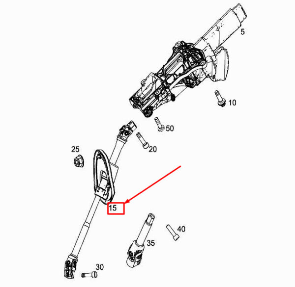 NEW MERCEDES-BENZ VITO W447 STEERING SHAFT A4474601609 - Image 4