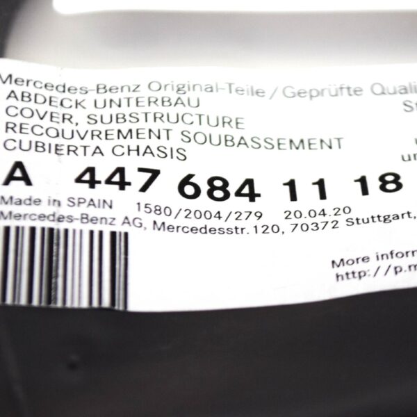 MB VITO Tourer W447 floor base cover front right A4476841118 NEW ORIGINAL