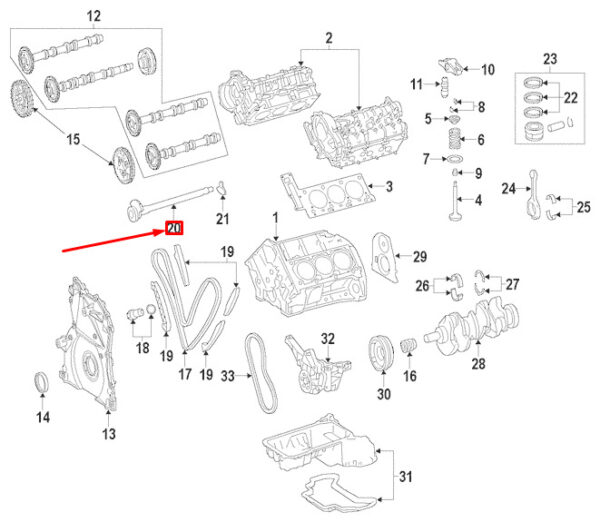 MERCEDES-BENZ E W211 Engine Balancing Shaft A6420300372 NEW ORIGINAL