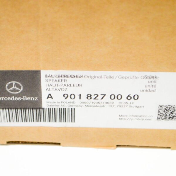 Mercedes Benz Sprinter 903 Front Loudsspeaker A9018270060 NEW ORIGINAL