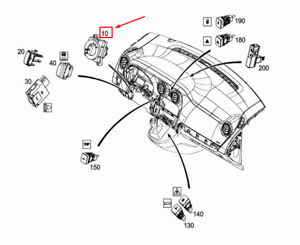 NEW MERCEDES-BENZ SPRINTER 906 HEADLIGHT SWITCH CONTROL UNIT A9069052501 - Image 4