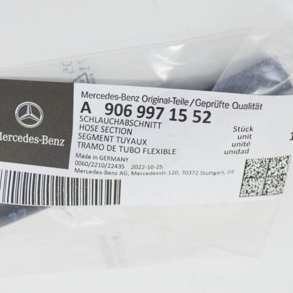 MB SPRINTER 906 Differential Pressure Line Hose Section A9069971552 NEW REAL