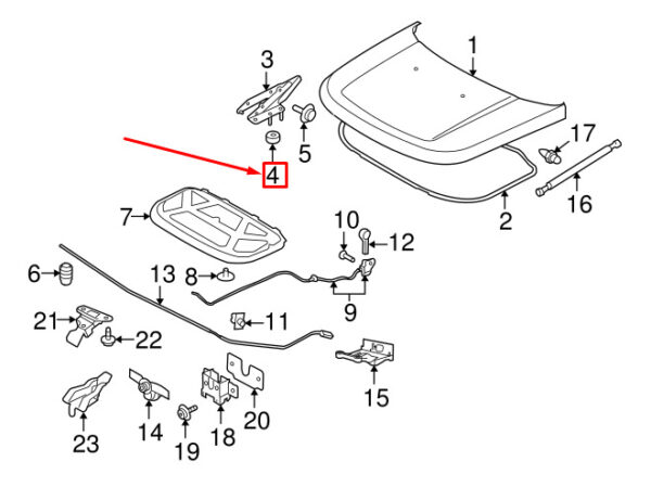LAND ROVER DISCOVERY 4 L319 Mount Bracket Nut FN108046 NEW - Image 6