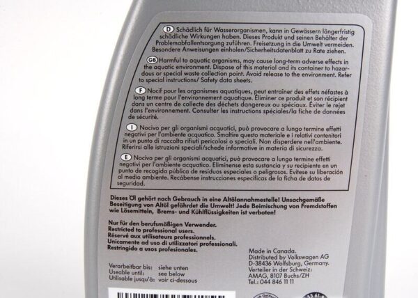VW Audi Genuine 1 Liter Automatic Transmission Fluid G055540A2 - Image 4