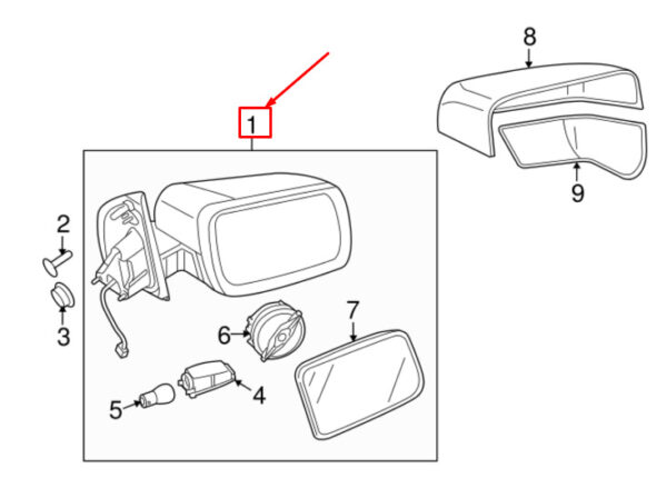 LAND ROVER FREELANDER 2 L359 FRONT LEFT SIDE MIRROR LR023915 NEW GENUINE - Image 5