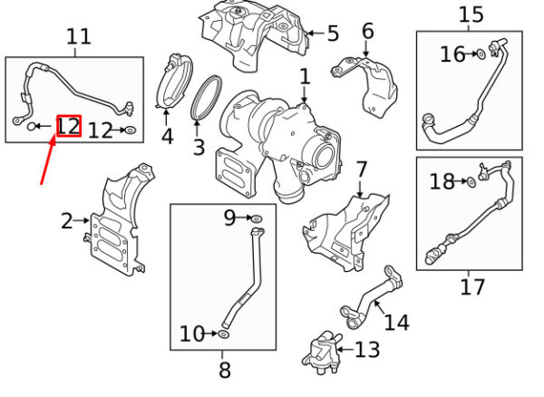 Land Rover Defender L663 Oil Supply Pipe O-Ring LR073671 NEW ORIGINAL - Image 3