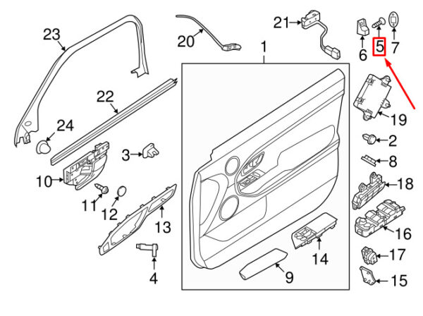 LAND ROVER RANGE ROVER EVOQUE L538 Door Panel Screw LR079183 NEW GENUINE - Image 6