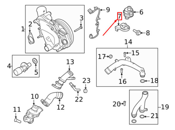 LAND ROVER RANGE ROVER VELAR L560 AUXILIARY PUMP MOUNT LR092140 NEW GENUINE - Image 3