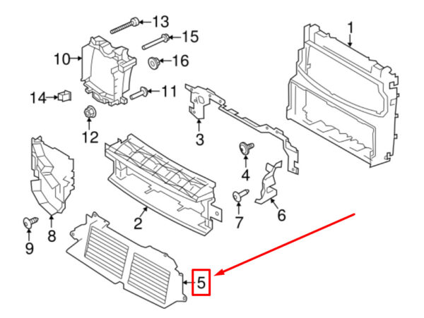 LAND ROVER SPORT L550 Front Kühlerjalousie Baugruppe LR102691 NEW ORIGINAL