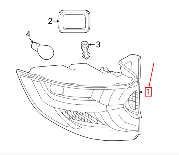 LAND ROVER DISCOVERY SPORT L550 REAR RIGHT TAIL LIGHT LR135573 NEW GENUINE - Image 3