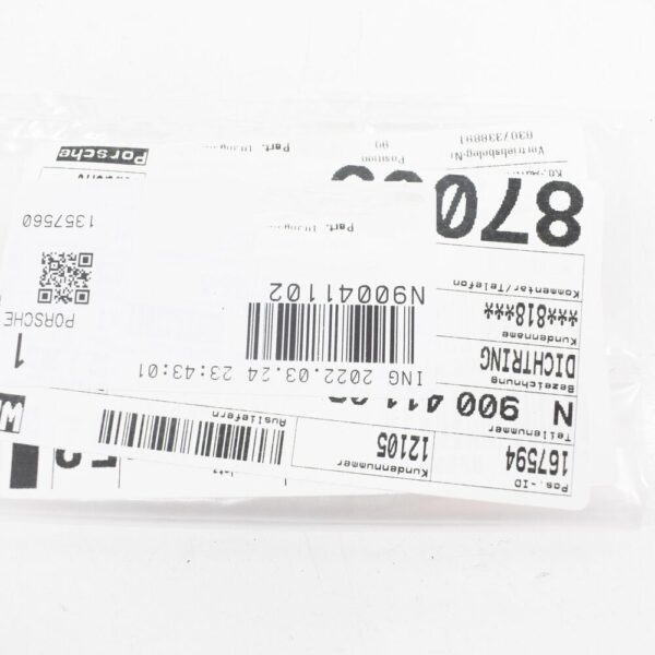 New Porsche Cayenne 9PA Engine Control Cover