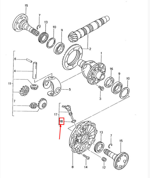 Porsche Cayman 987 Vehicle Speed Sensor O-Ring N90368401 NEW ORIGINAL